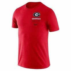 Nike Men's Red Georgia Bulldogs Team Practice Performance T-Shirt -Nike Sales DSCO1153014295 2910 ALT2