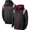 Nike Men's Black Georgia Bulldogs 2022 Sideline Lockup Performance Full-Zip Hoodie Jacket