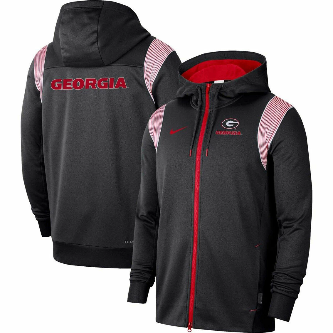 Nike Men's Black Georgia Bulldogs 2022 Sideline Lockup Performance Full-Zip Hoodie Jacket 2 Nike Men's Black Georgia Bulldogs 2022 Sideline Lockup Performance Full-Zip Hoodie Jacket - Image 2