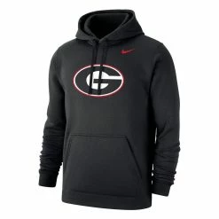 Nike Men's Black Georgia Bulldogs Primary Team Logo Club Pullover Hoodie -Nike Sales DSCO1153021465 1007 ALT2