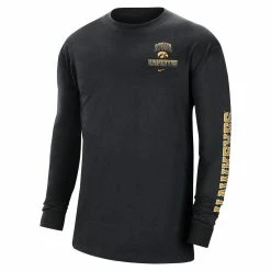 Men's Nike Black Iowa Hawkeyes Tour Max 90 Long Sleeve T-Shirt -Nike Sales DSCO1153549754 1007 ALT2