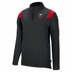 Men's Nike Black Georgia Bulldogs Coach Quarter-Zip Top -Nike Sales DSCO1154531664 1007 ALT2