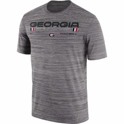 Nike Men's Gray Georgia Bulldogs Team Velocity Legend Performance T-Shirt -Nike Sales DSCO1155069418 1927 ALT2