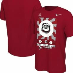 Nike Men's Red Georgia Bulldogs College Football Playoff 2022 Peach Bowl Media Night T-Shirt