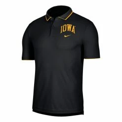Nike Men's Black Iowa Hawkeyes UV Collegiate Team Performance Polo -Nike Sales DSCO1155956481 1007 ALT2