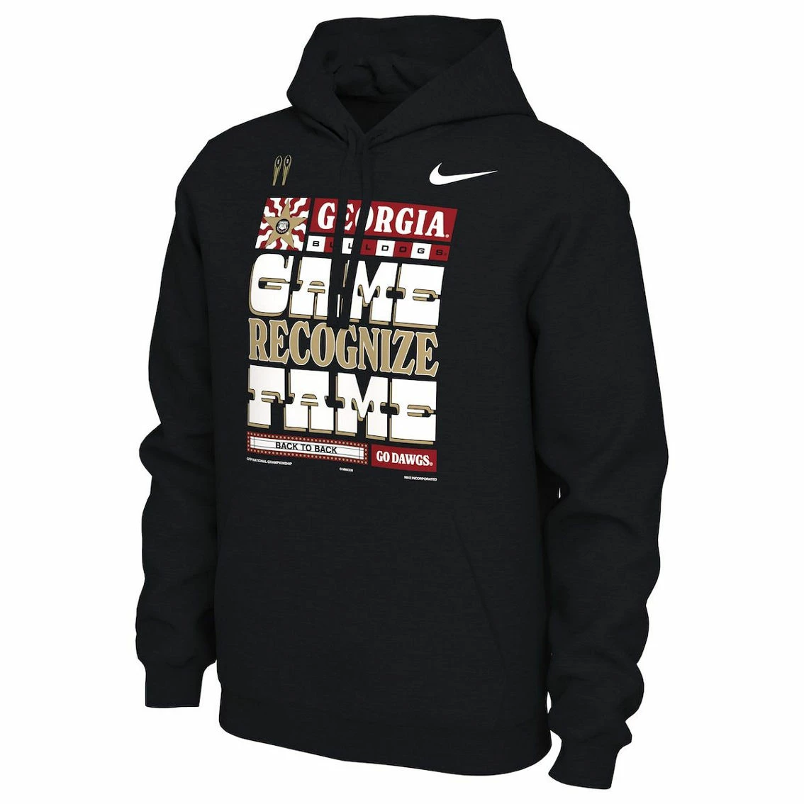 Nike Men's Black Georgia Bulldogs College Football Playoff 2022 National S Locker Room Pullover Hoodie 3 Nike Men's Black Georgia Bulldogs College Football Playoff 2022 National S Locker Room Pullover Hoodie - Image 3