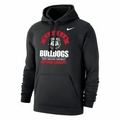 Nike Men's Black Georgia Bulldogs College Football Playoff 2022 National S Banner Club Pullover Hoodie -Nike Sales DSCO1158392066 1007 ALT2