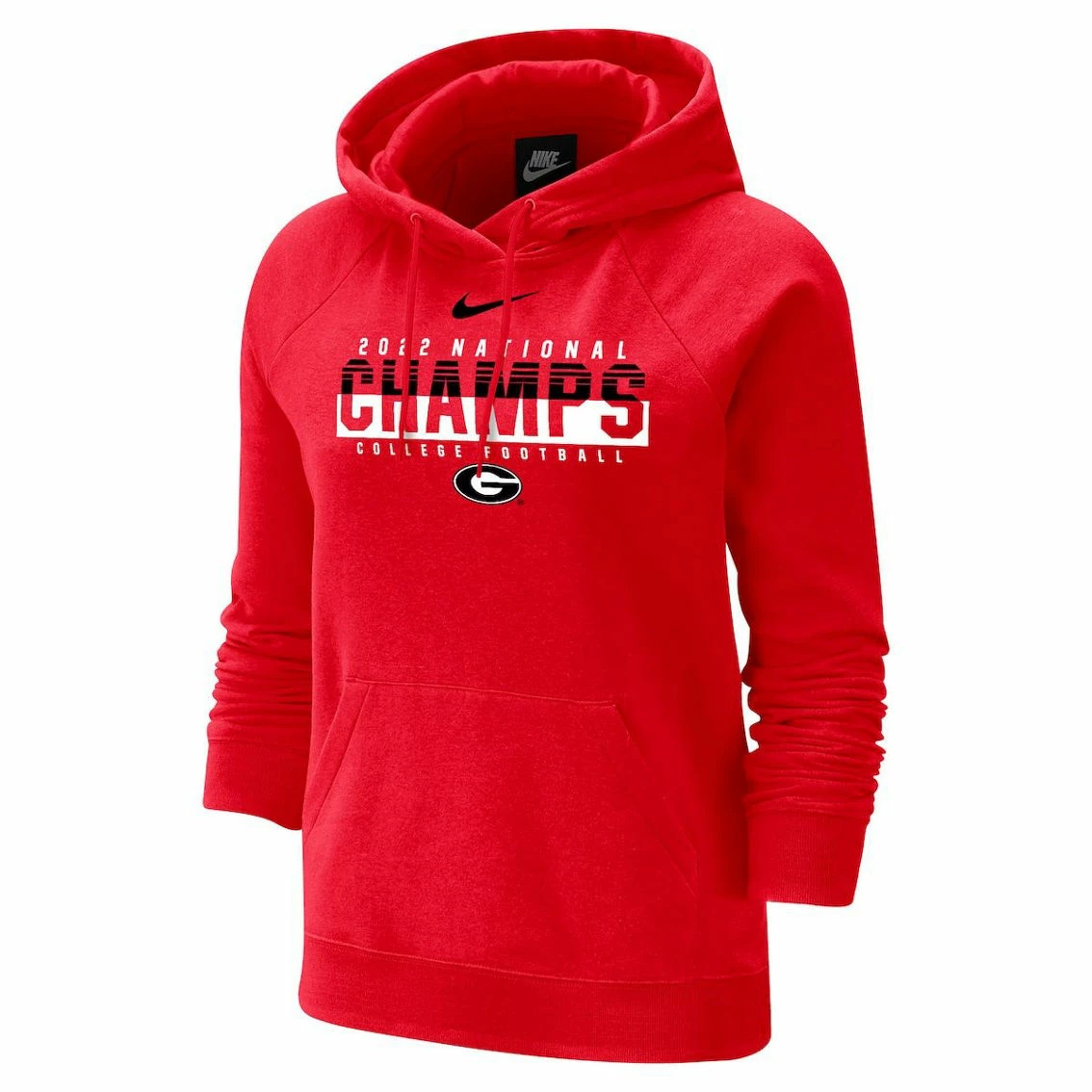 Women's Nike Red Georgia Bulldogs College Football Playoff 2022 National Champions Tri-Blend Pullover Hoodie 3 Women's Nike Red Georgia Bulldogs College Football Playoff 2022 National Champions Tri-Blend Pullover Hoodie - Image 3