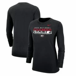 Nike Women's Black Georgia Bulldogs College Football Playoff 2022 National S Long Sleeve T-Shirt