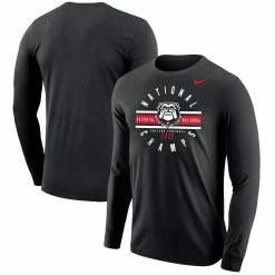 Nike Men's Black Georgia Bulldogs College Football Playoff 2022 National S Long Sleeve T-Shirt