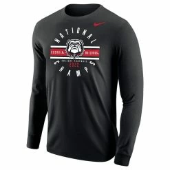 Nike Men's Black Georgia Bulldogs College Football Playoff 2022 National S Long Sleeve T-Shirt -Nike Sales DSCO1158819077 1007 ALT2