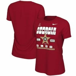 Nike Women's Red Georgia Bulldogs College Football Playoff 2022 National S Star Celebration T-Shirt