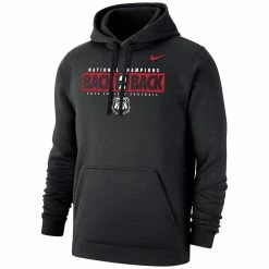 Nike Men's Black Georgia Bulldogs Back-To-Back College Football Playoff National S Big & Tall Pullover Hoodie -Nike Sales DSCO1158819180 1007 ALT2