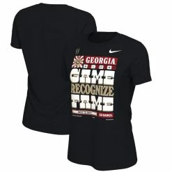 Nike Women's Black Georgia Bulldogs College Football Playoff 2022 National S Locker Room T-Shirt