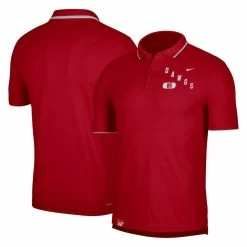 Nike Men's Red Georgia Bulldogs Wordmark Performance Polo
