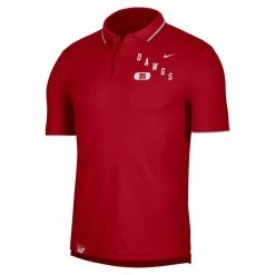 Nike Men's Red Georgia Bulldogs Wordmark Performance Polo -Nike Sales DSCO1158932681 2910 ALT2