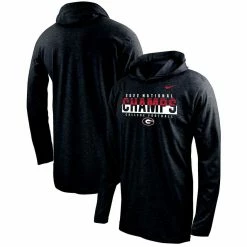 Nike Men's Black Georgia Bulldogs College Football Playoff 2022 National S Long Sleeve Hoodie T-Shirt