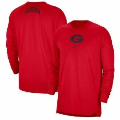 Nike Men's Red Georgia Bulldogs Basketball Spotlight Performance Raglan T-Shirt