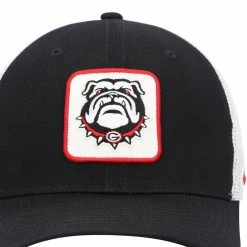 Nike Men's Black/White Georgia Bulldogs Classic99 Alternate Logo Trucker Snapback Hat -Nike Sales DSCO1159396198 1007 ALT2