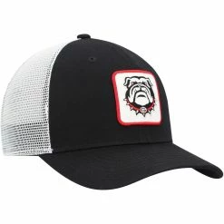 Nike Men's Black/White Georgia Bulldogs Classic99 Alternate Logo Trucker Snapback Hat -Nike Sales DSCO1159396198 1007 ALT3