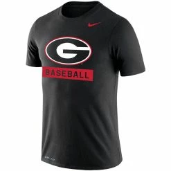 Nike Men's Black Georgia Bulldogs Baseball Logo Stack Legend Performance T-Shirt -Nike Sales DSCO1159425015 1007 ALT2