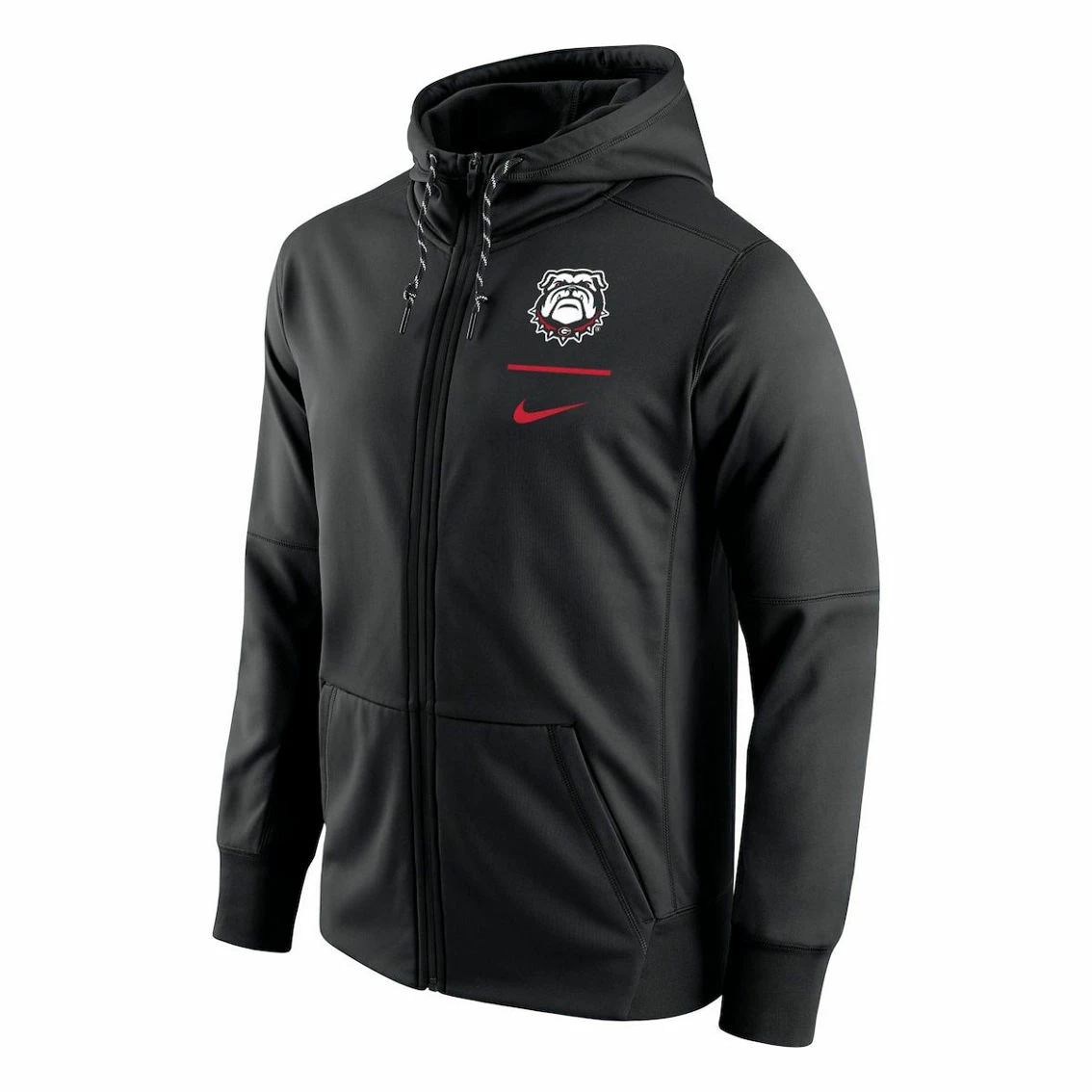 Nike Men's Black Georgia Bulldogs Secondary Logo Stack Performance Full-Zip Hoodie 3 Nike Men's Black Georgia Bulldogs Secondary Logo Stack Performance Full-Zip Hoodie - Image 3
