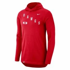 Nike Men's Red Georgia Bulldogs Team Performance Long Sleeve Hoodie T-Shirt -Nike Sales DSCO1159615445 2910 ALT2