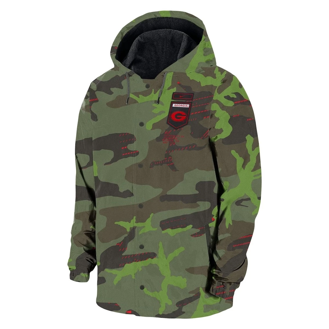 Nike Men's Camo Georgia Bulldogs Hoodie Full-Snap Jacket 3 Nike Men's Camo Georgia Bulldogs Hoodie Full-Snap Jacket - Image 3