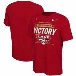 Nike Men's Red Georgia Bulldogs College Football Playoff 2021 National S Locker Room T-Shirt