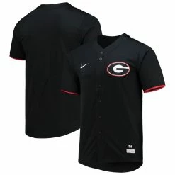 Nike Men's Black Georgia Bulldogs Replica Baseball Jersey