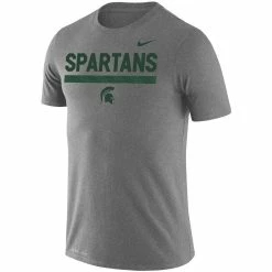 Nike Men's Heathered Gray Michigan State Spartans Team DNA Legend Performance T-Shirt -Nike Sales DSCO1136750550 1927 ALT2
