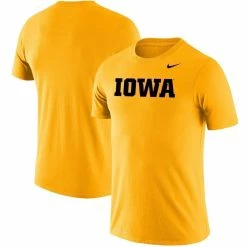 Nike Men's Gold Iowa Hawkeyes School Logo Legend Performance T-Shirt