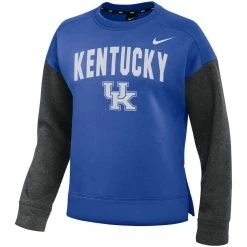 Nike Women's Royal/Charcoal Kentucky Wildcats Campus Dolman Pullover Sweatshirt -Nike Sales DSCO1136758439 1350 ALT2