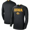 Nike Men's Black Iowa Hawkeyes 2021-22 Basketball Team Spotlight Performance Long Sleeve Top
