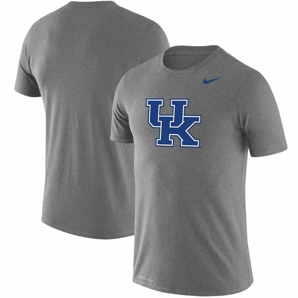 Nike Men's Heathered Gray Kentucky Wildcats School Logo Legend Performance T-Shirt 2 Nike Men's Heathered Gray Kentucky Wildcats School Logo Legend Performance T-Shirt - Image 2