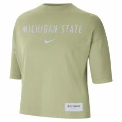 Nike Women's Olive Michigan State Spartans Earth Tones Washed Boxy T-Shirt 6 Nike Women's Olive Michigan State Spartans Earth Tones Washed Boxy T-Shirt -Nike Sales DSCO1136760989 2068 ALT2