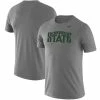 Nike Men's Heathered Gray Michigan State Spartans School Logo Legend Performance T-Shirt