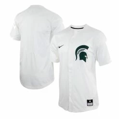 Nike Men's White Michigan State Spartans Replica Baseball Jersey