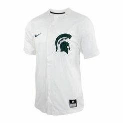 Nike Men's White Michigan State Spartans Replica Baseball Jersey -Nike Sales DSCO1136763041 3550 ALT2