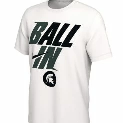 Nike Men's White Michigan State Spartans Ball In Bench T-Shirt -Nike Sales DSCO1136764066 3550 ALT2