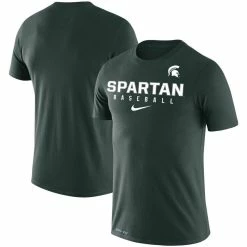 Nike Men's Green Michigan State Spartans Baseball Legend Performance T-Shirt