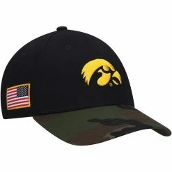 Nike Men's Black/Camo Iowa Hawkeyes Military Appreciation Legacy91 Adjustable Hat