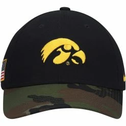 Nike Men's Black/Camo Iowa Hawkeyes Military Appreciation Legacy91 Adjustable Hat -Nike Sales DSCO1136765541 1007 ALT2