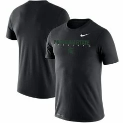 Nike Men's Black Michigan State Spartans Big & Tall Legend Facility Performance T-Shirt