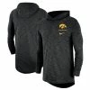 Nike Men's Black Iowa Hawkeyes Slub Performance Long Sleeve Hoodie T-Shirt