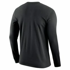 Nike Men's Black Iowa Hawkeyes Team Lockup 2-Hit Long Sleeve T-Shirt -Nike Sales DSCO1136766446 1007 ALT3
