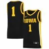 Nike Youth #1 Black Iowa Hawkeyes Team Replica Basketball Jersey