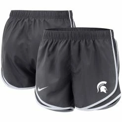 Nike Women's Anthracite Michigan State Spartans Team Tempo Performance Shorts