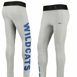 Nike Women's Heathered Gray Kentucky Wildcats High-Waisted Tri-Blend Leggings