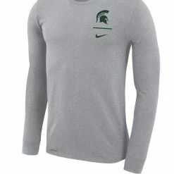 Nike Men's Gray Michigan State Spartans Logo Stack Legend Performance Long Sleeve T-Shirt 6 Nike Men's Gray Michigan State Spartans Logo Stack Legend Performance Long Sleeve T-Shirt -Nike Sales DSCO1136768835 1927 ALT2